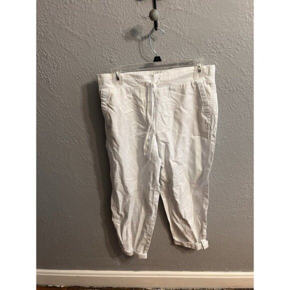 Talbots  Capri Pants  Size 4 Womens White - Picture 3 of 9